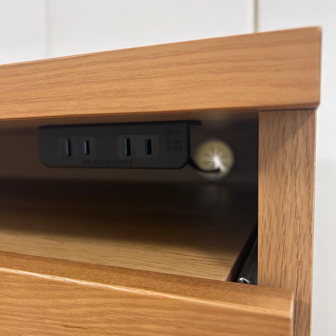 Meuble モーブル　ノーク NOOKサイドボード 幅80 ルーバー引き出し