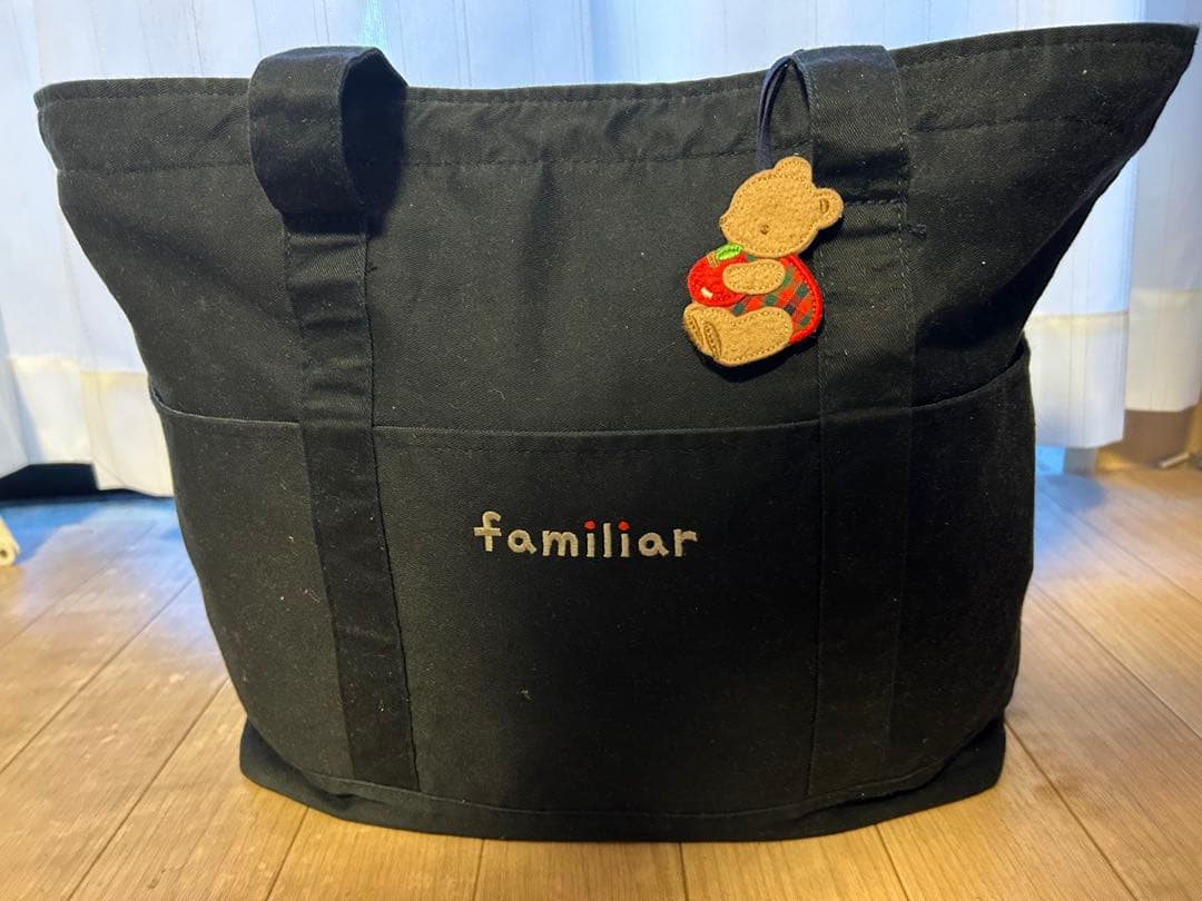 ファミリア familiar マザーズバック 赤チェック インナーバック付