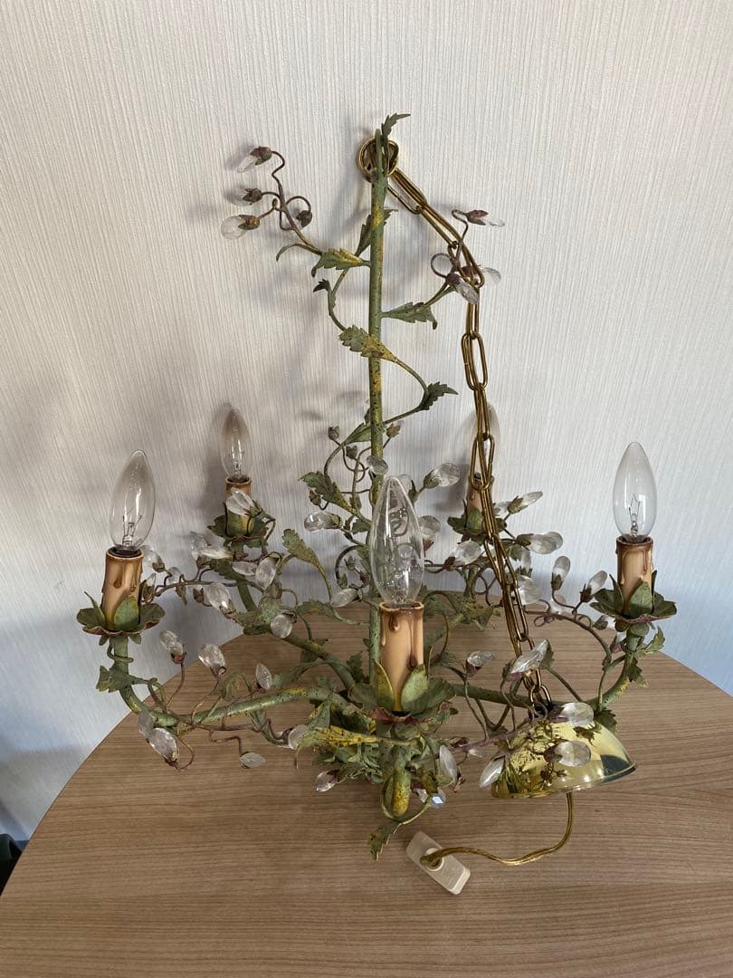 De Luce ド・ルーチェ シャンデリア　5灯　植物　アンティーク
