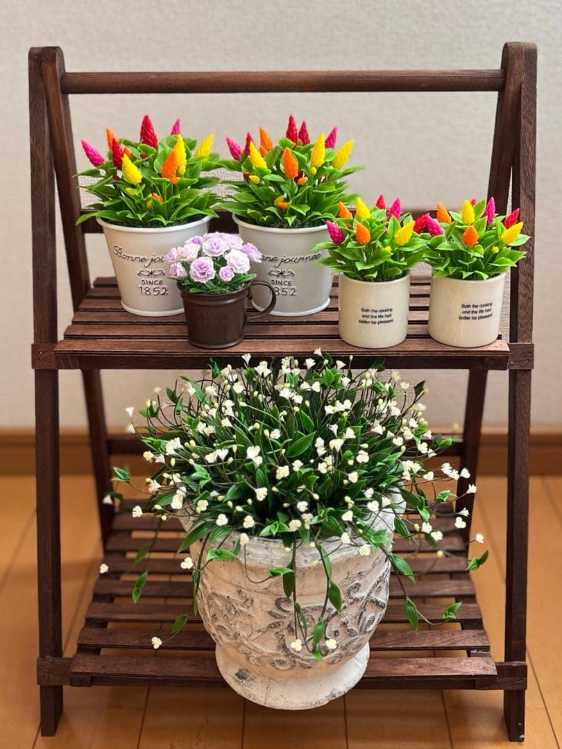 専用　ブライダルベール　ケイトウ　八重咲ペチュニア　クレイフラワー