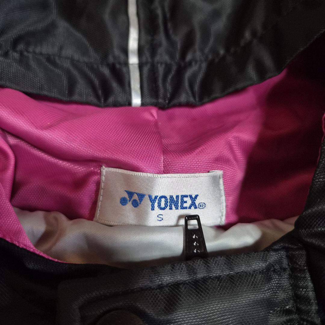 YONEX　ヨネックス ベンチコート Ｓ ブラック×ピンク