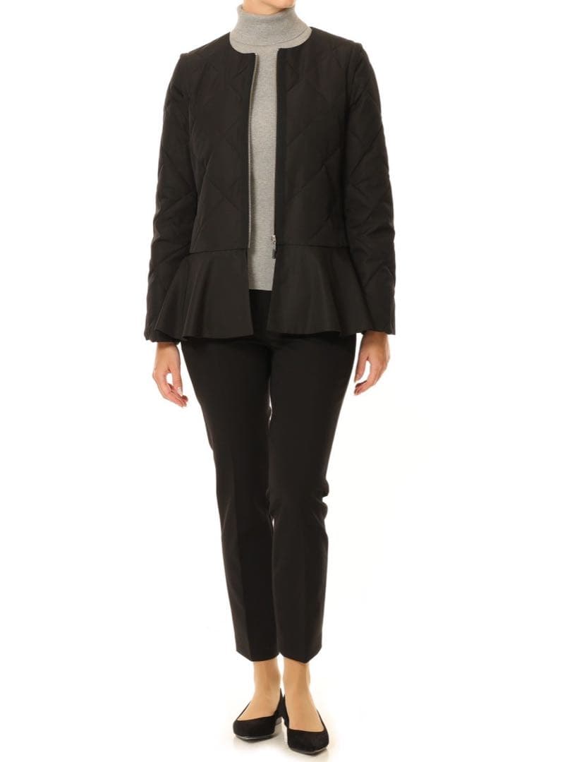 エムプルミエ キルティングぺプラムダウン黒36(クリーニング済)