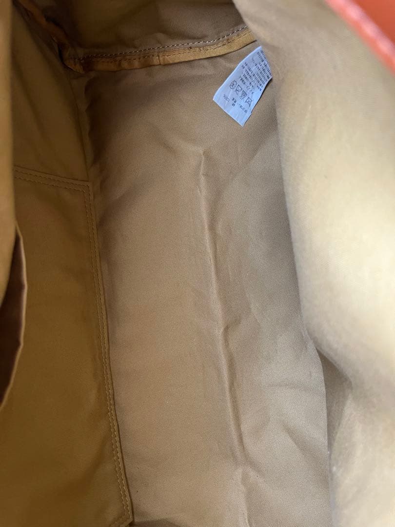 45rpmボストンバッグ 馬革とインディゴの手提げバッグ 総柄