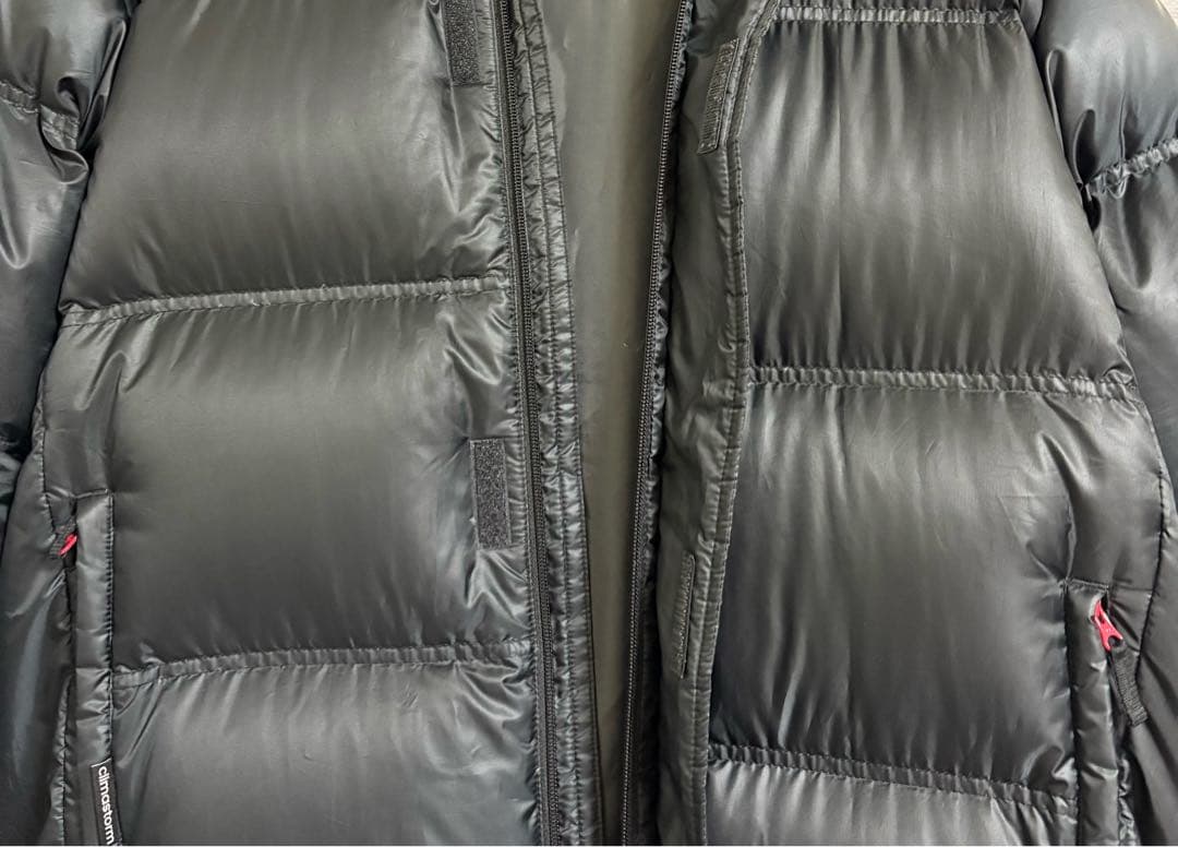 adidas アディダス ベンチコート ブラック ダウン ロング丈 フーディー