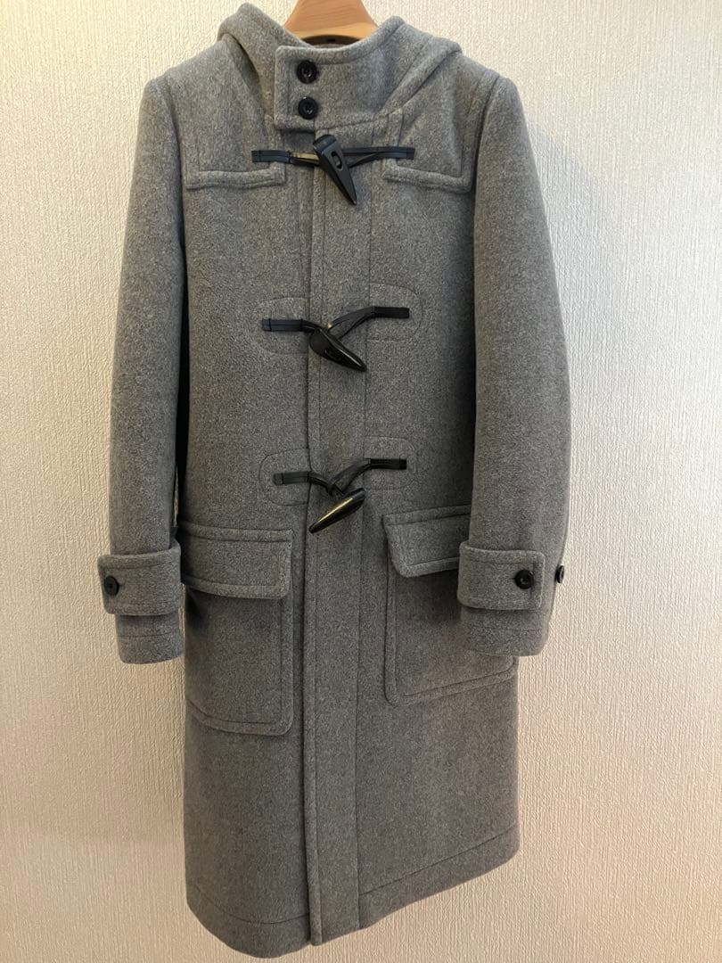 HYKE ハイク　グレー ダッフルコート フード付　サイズ1 green