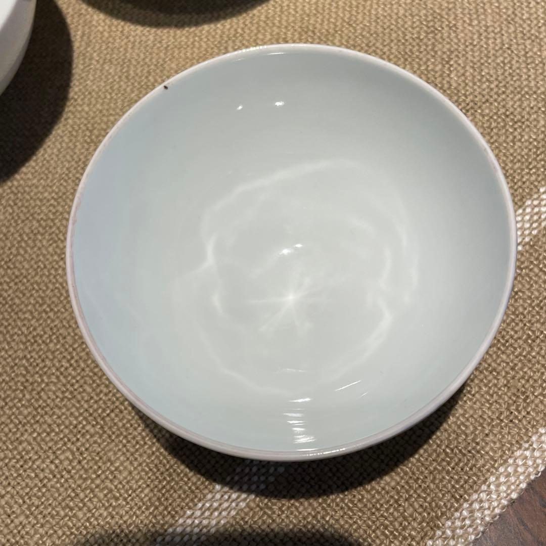 【レア】オールド深川 蓋付　手書き　富士印 松竹梅 払子結び紋 瑠璃 明治大正期