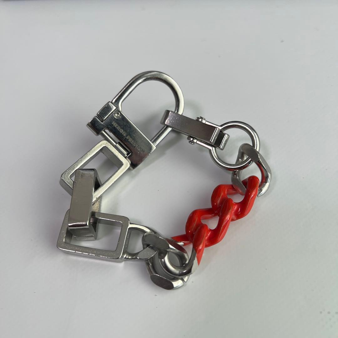 HERON PRESTON ブレスレット シルバー/オレンジ