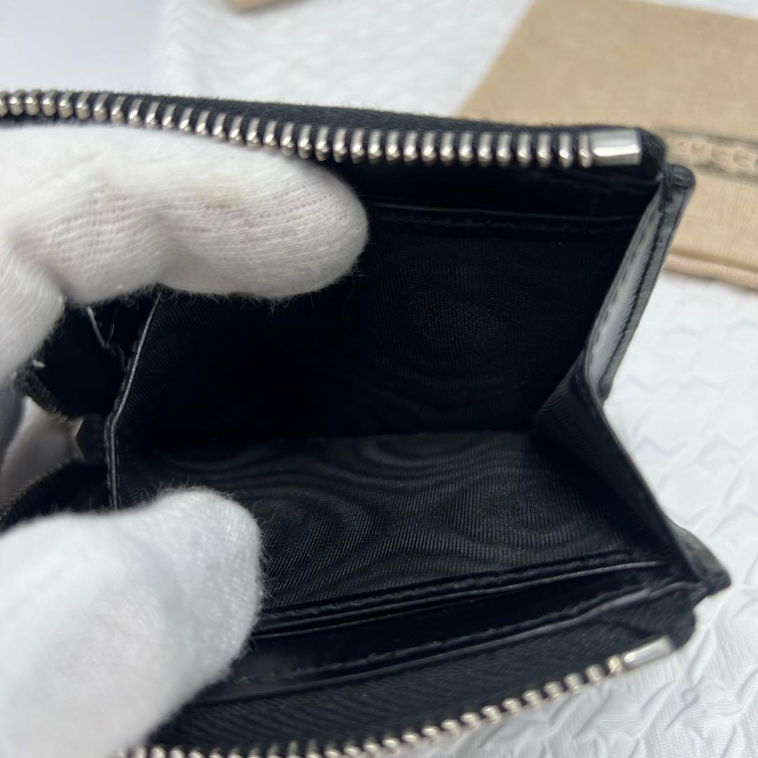 ✨極美品✨GUCCI グッチ　GGエンボス　L字ファスナー財布　＆カード