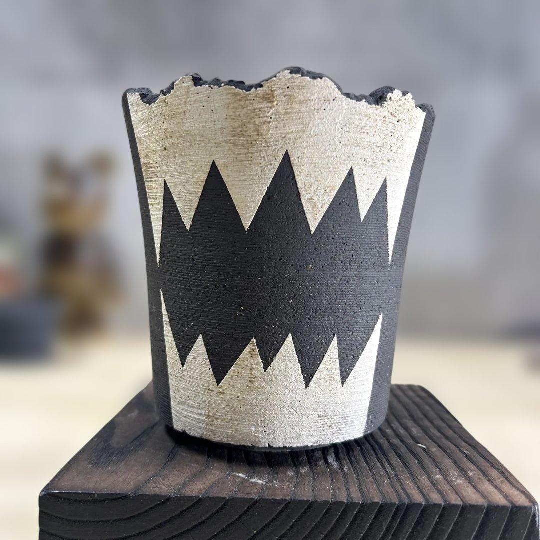 手作植木鉢 （ 塊根植物 グラキリス パキプス アガベ)