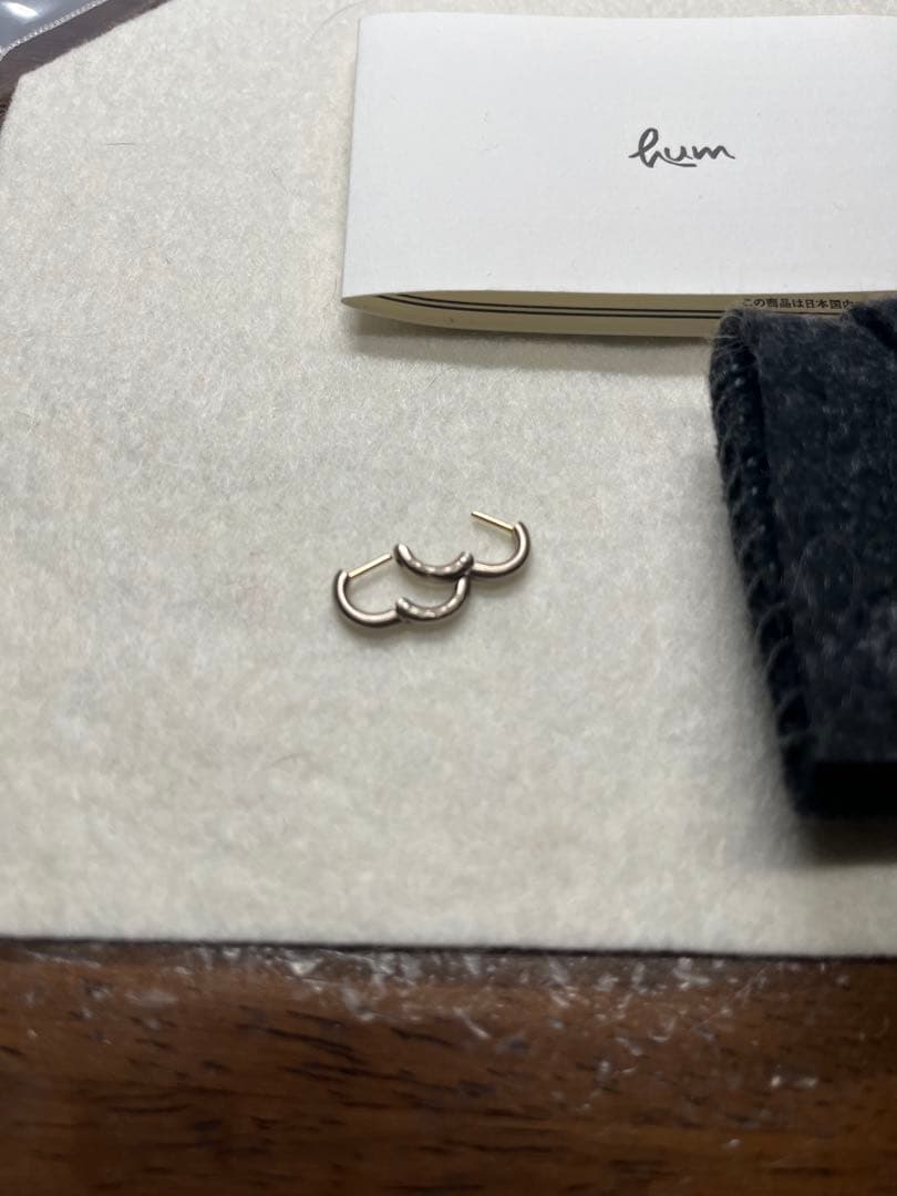 アクセサリー hum Humete Classic Pierced Earrings S WG