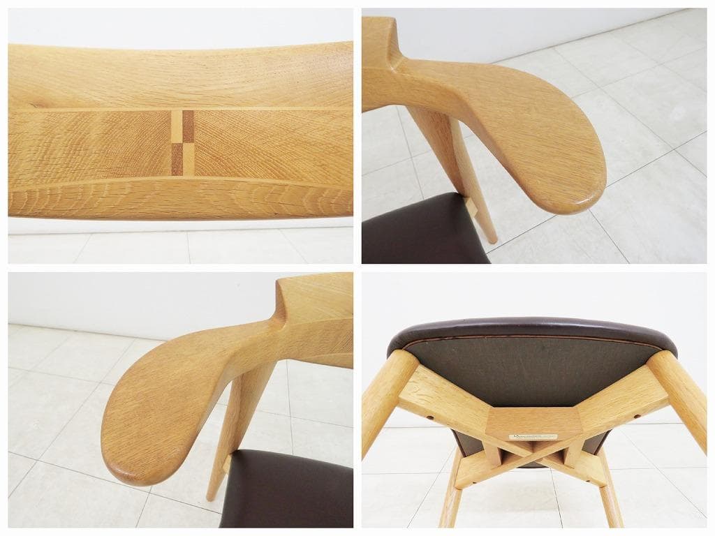 いのうえアソシエーツ Awaza・2 チェア 13万 ナラ無垢材 ダイニング ②