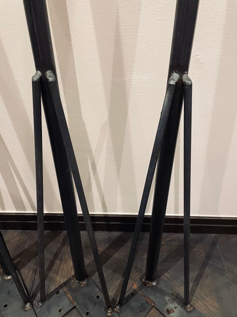 【特注鉄脚】 無塗装 黒皮仕様 100cm 【SQUARE Furniture】