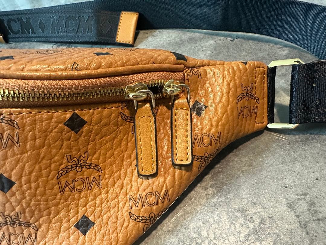 【極美品】MCM ブラウン ウエストポーチ