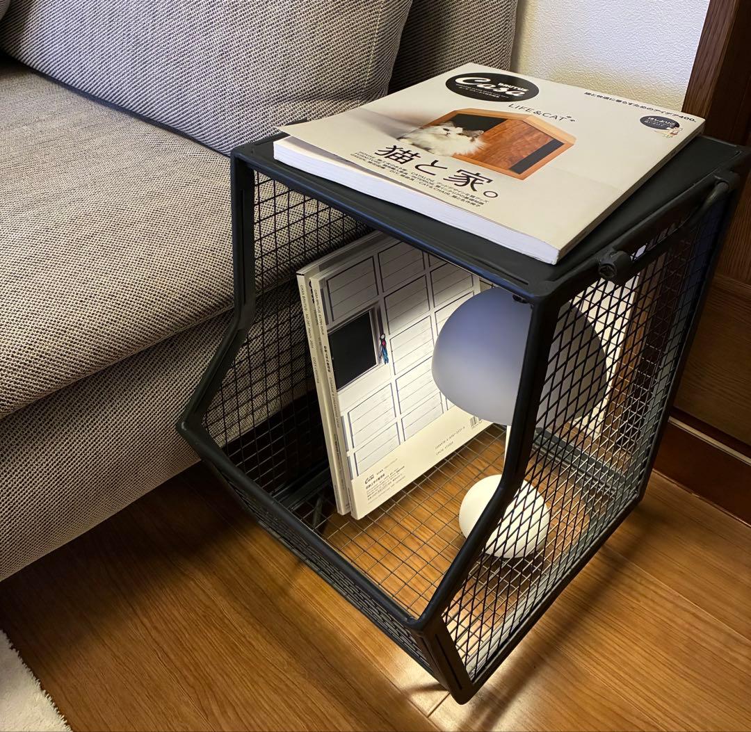 アイアン　マガジンラック　箱　本棚　男前インテリア　無骨　ヴィンテージ