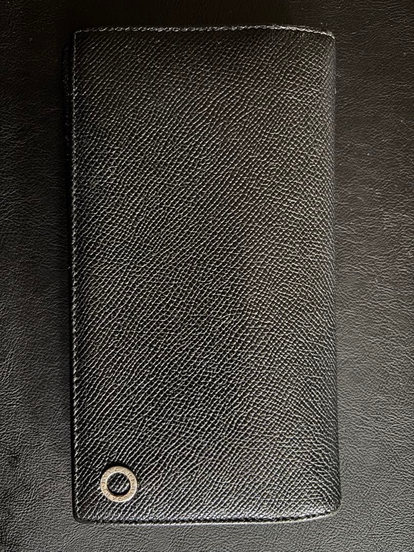 美品　ブルガリ 長財布　レザー　黒　30398 ビーゼロワン　BB Man