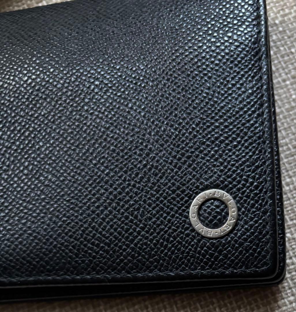 美品　ブルガリ 長財布　レザー　黒　30398 ビーゼロワン　BB Man