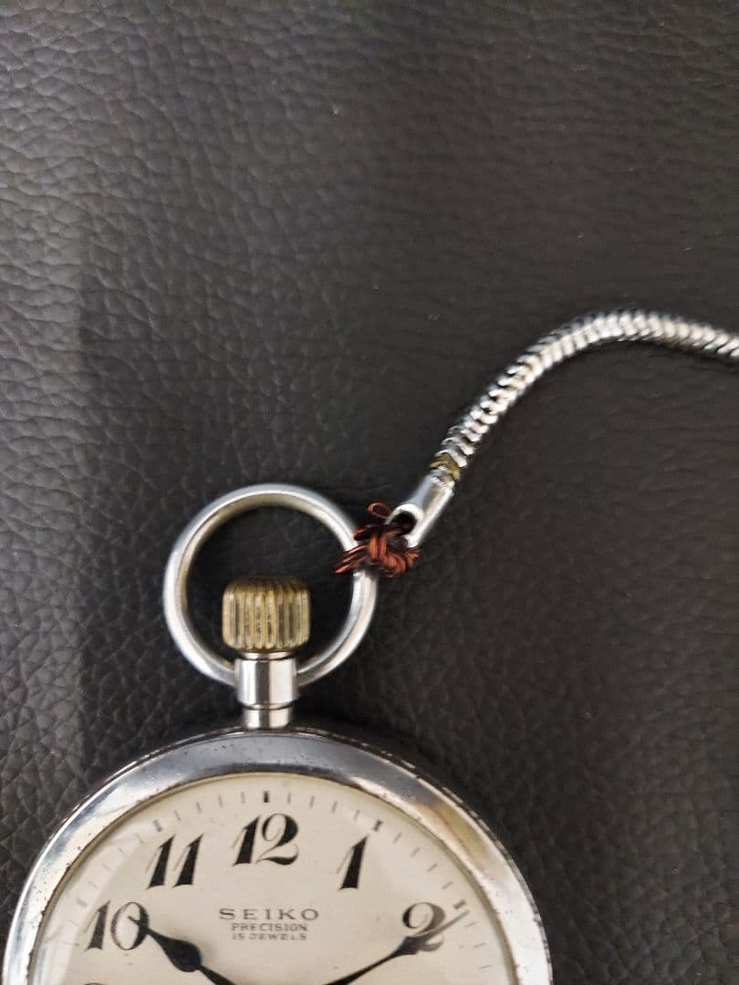 ★国鉄『SEIKO 手巻き懐中時計/ホイッスル』鉄道グッズ2点セット/ジャンク品
