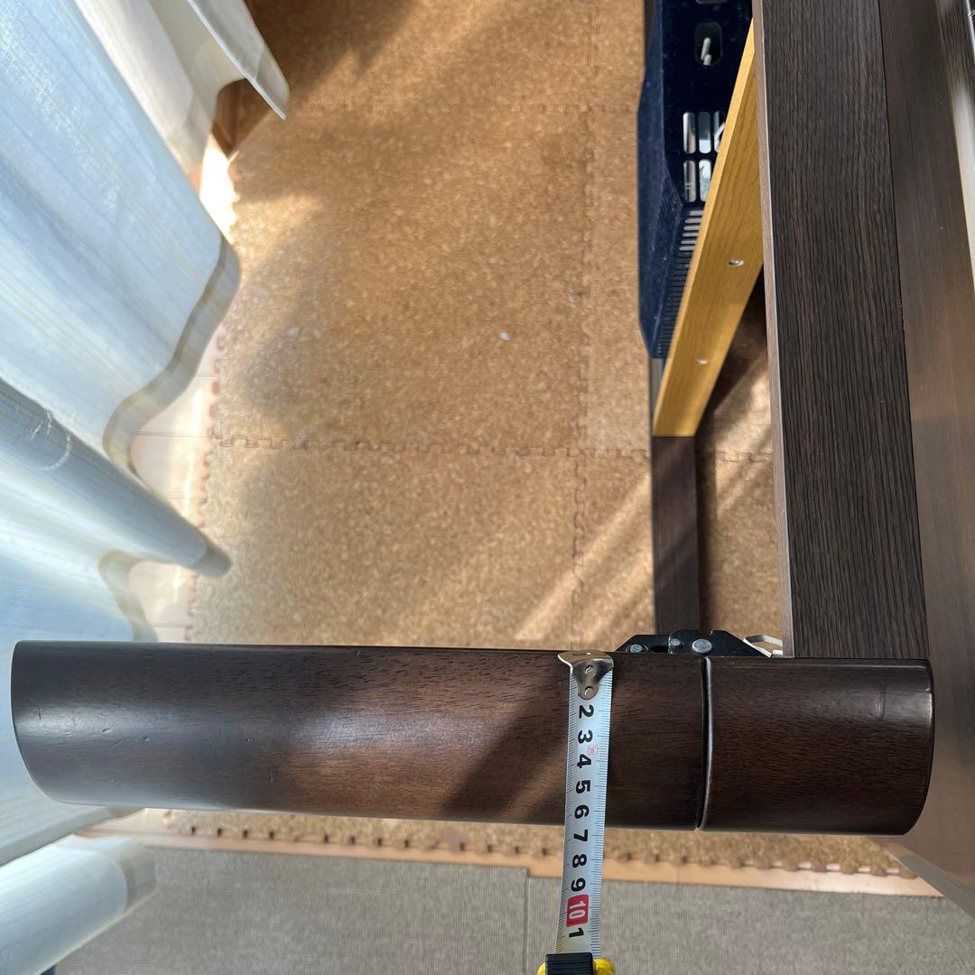 ブラウン 折りたたみ こたつ 長方形105cm×75cm