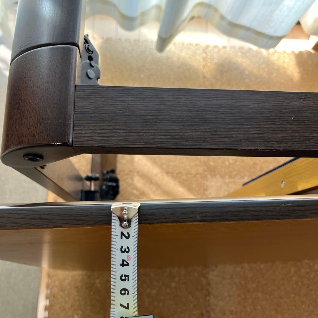 ブラウン 折りたたみ こたつ 長方形105cm×75cm