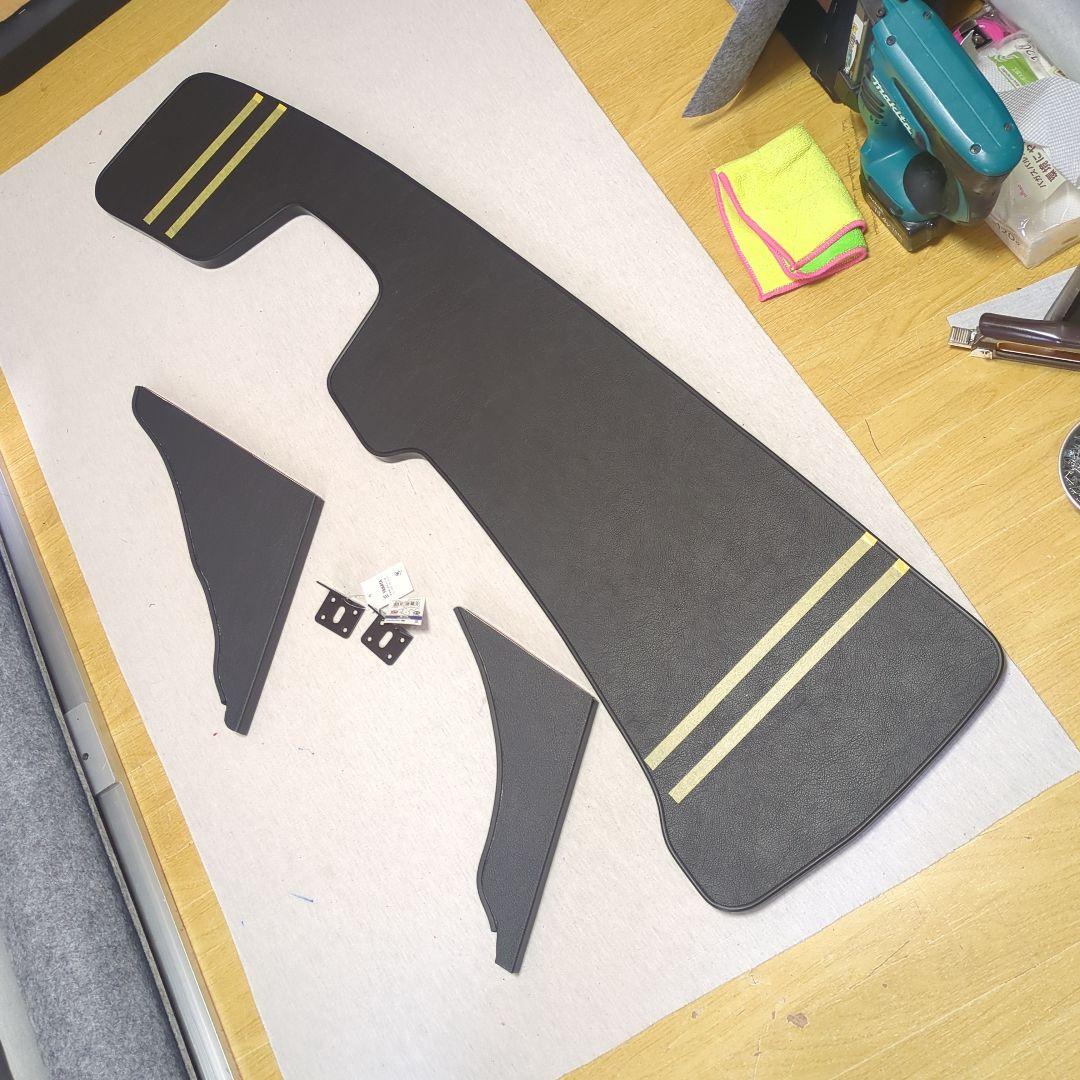 【renharu】フロントテーブル【ブラックレザー】