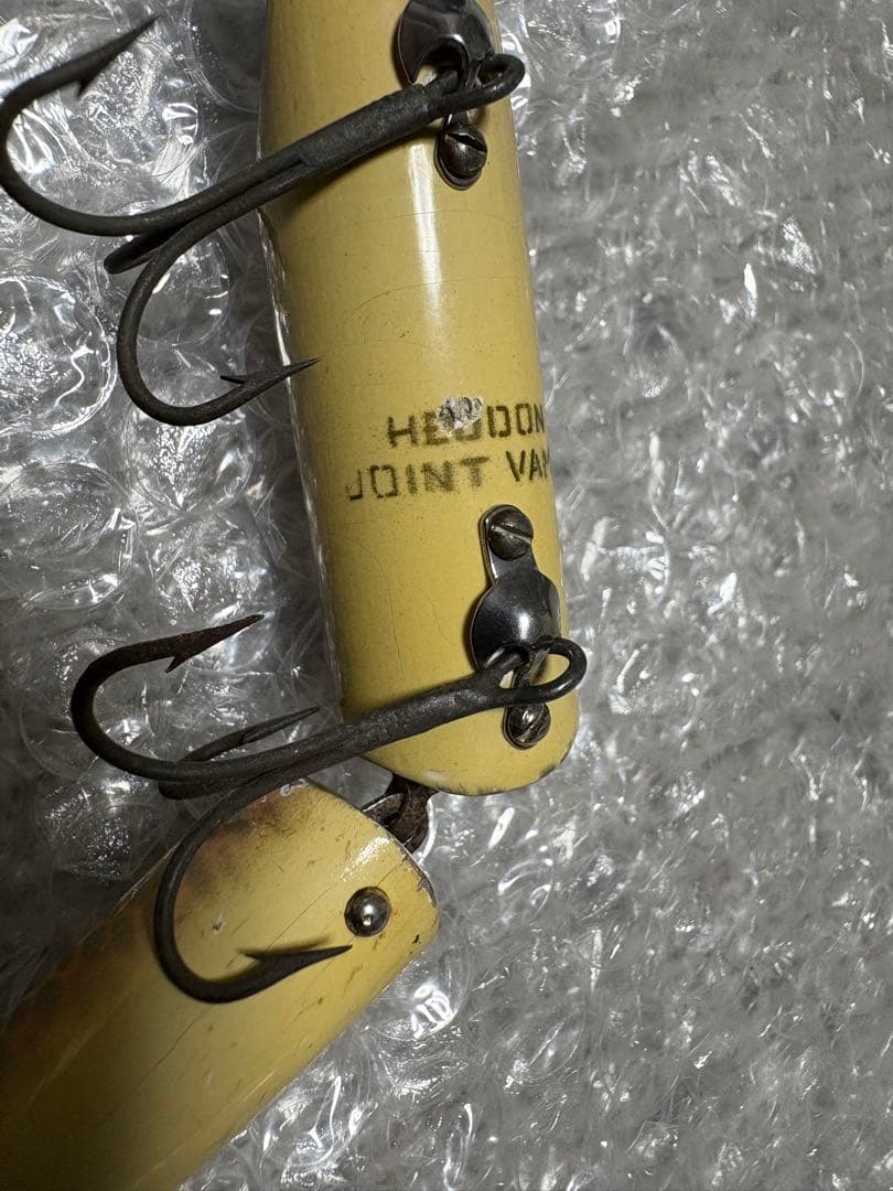 ヘドン　ジョイントバンプ　ウッド　1950s 金目　オールドルアー　希少