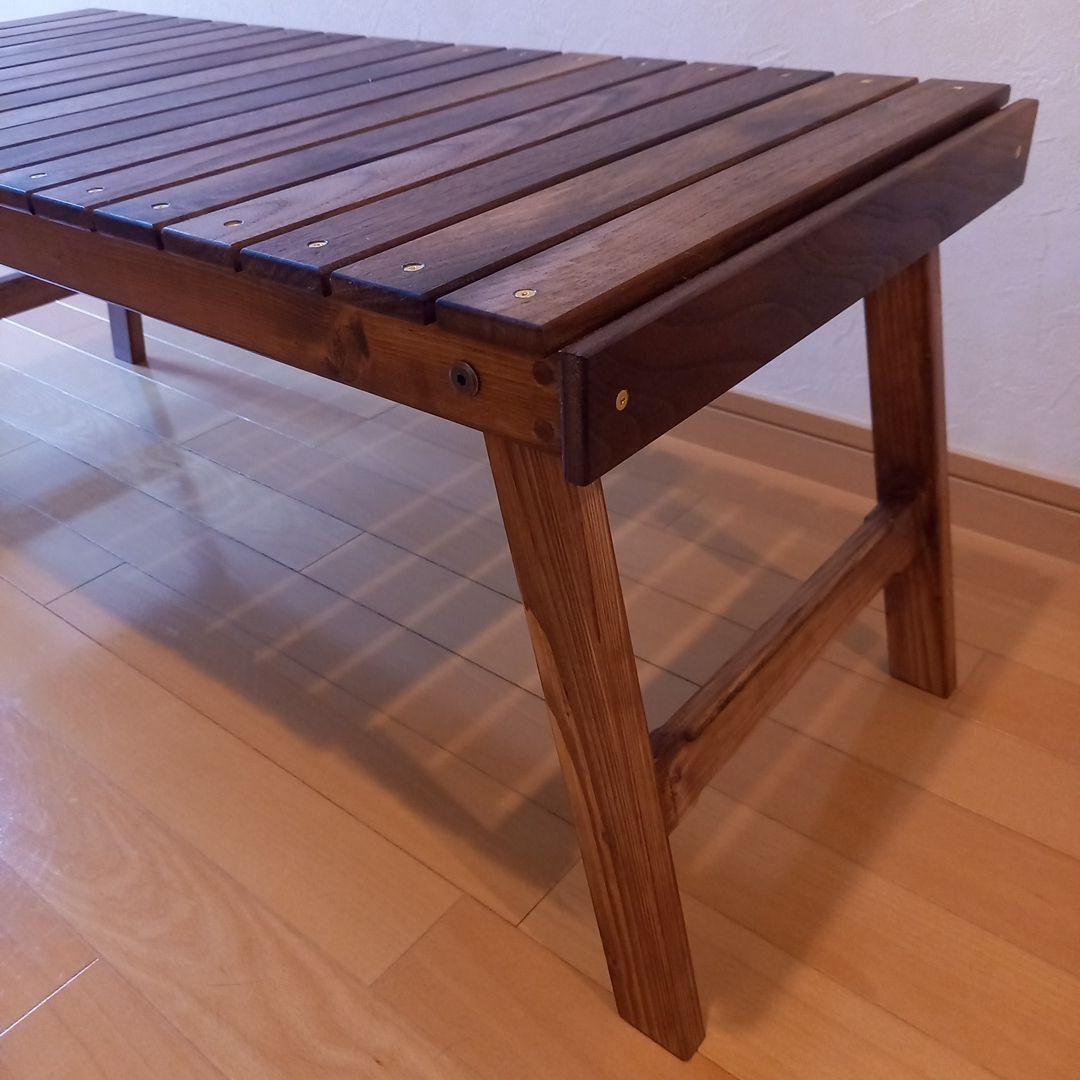 折りたたみテーブル天然無垢ウォルナット