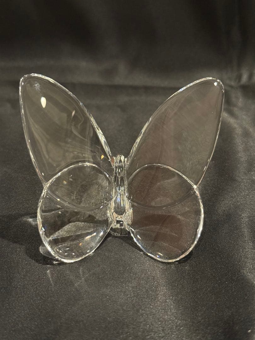 バカラ 　 蝶 　ラッキーバタフライ　クリアオブジェ 　置物　baccarat