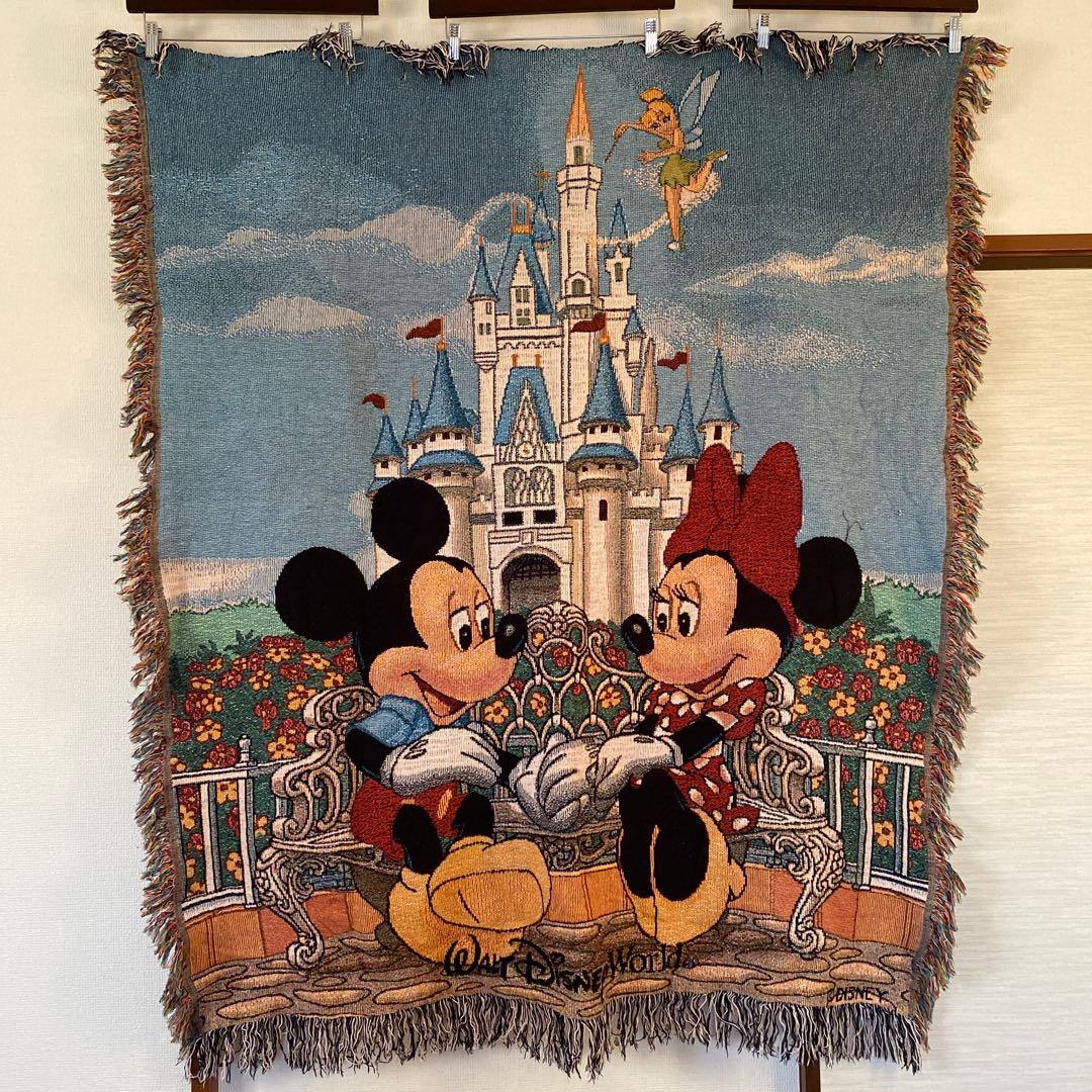 【値下げ中】ディズニー ミッキー ミニー シンデレラ城　ラグ