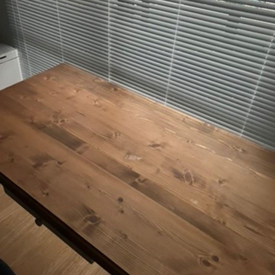 木製ダイニングテーブル 大きめ シンプルデザイン