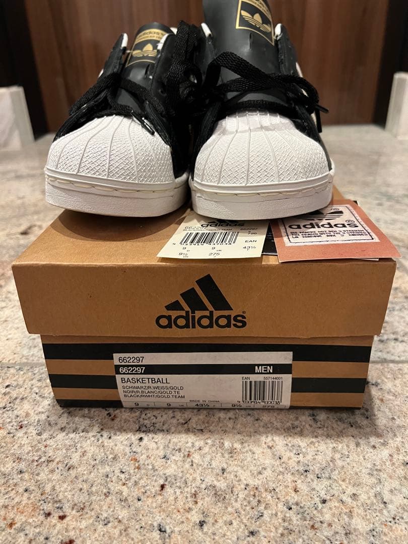 新品未使用 00s adidas SUPER STAR 662297 US9.5