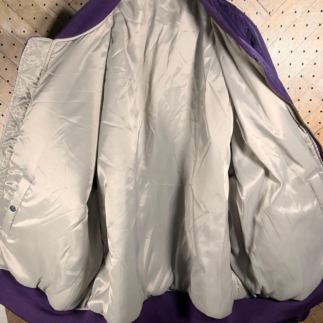 CONVERSE TOKYO MA-1 パープル 中綿 フリーサイズ