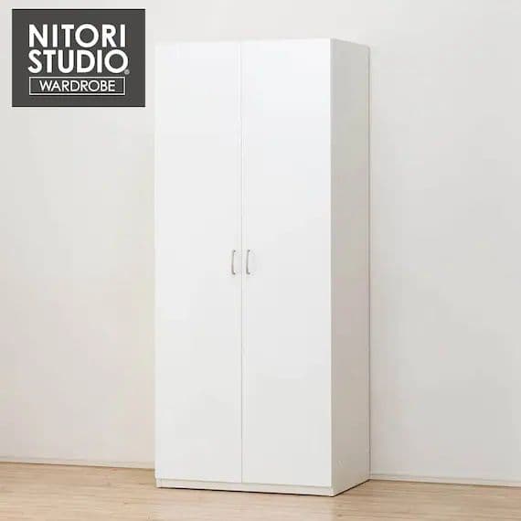 ニトリ ポルテ80cm幅 ホワイト ワードローブ