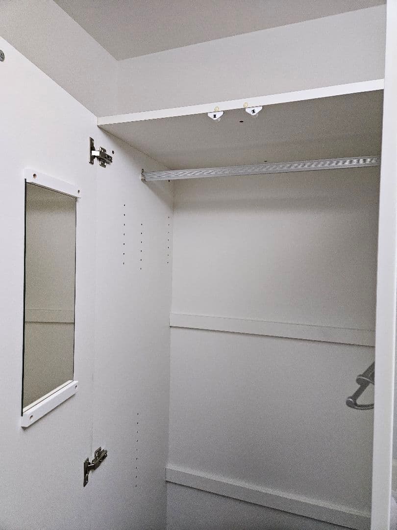 ニトリ ポルテ80cm幅 ホワイト ワードローブ