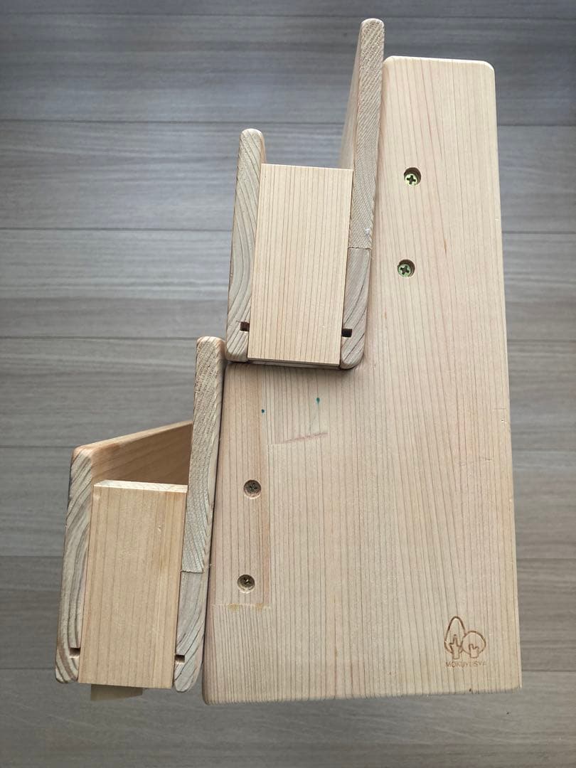 木遊舎 国産ひのき材 絵本ラック 絵本棚 60センチ ２段