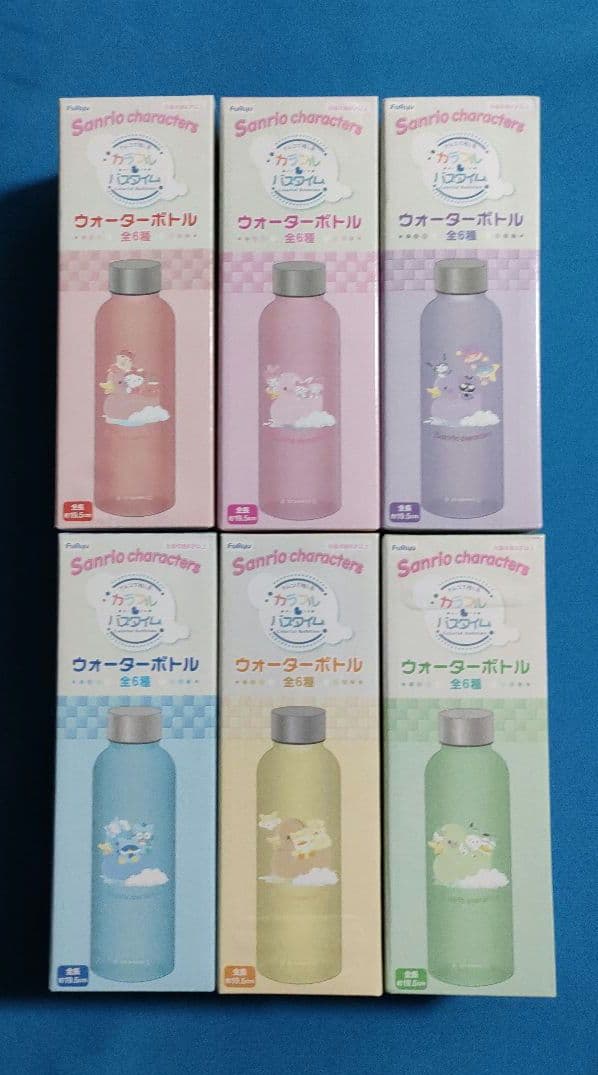 【サンリオキャラクターズ】ウォーターボトル全6色セット