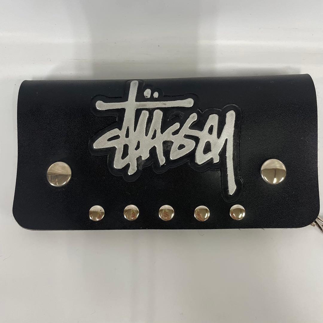 old Stussy 長財布 トラッカーウォレット 黒