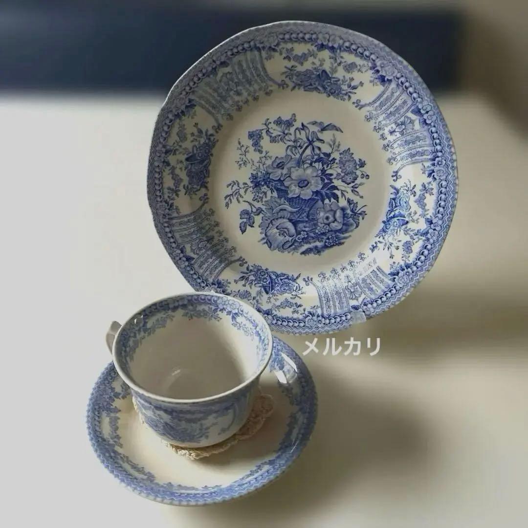 バーレイ フローラ　カップ＆ソーサー　プレート　Burleigh Flora
