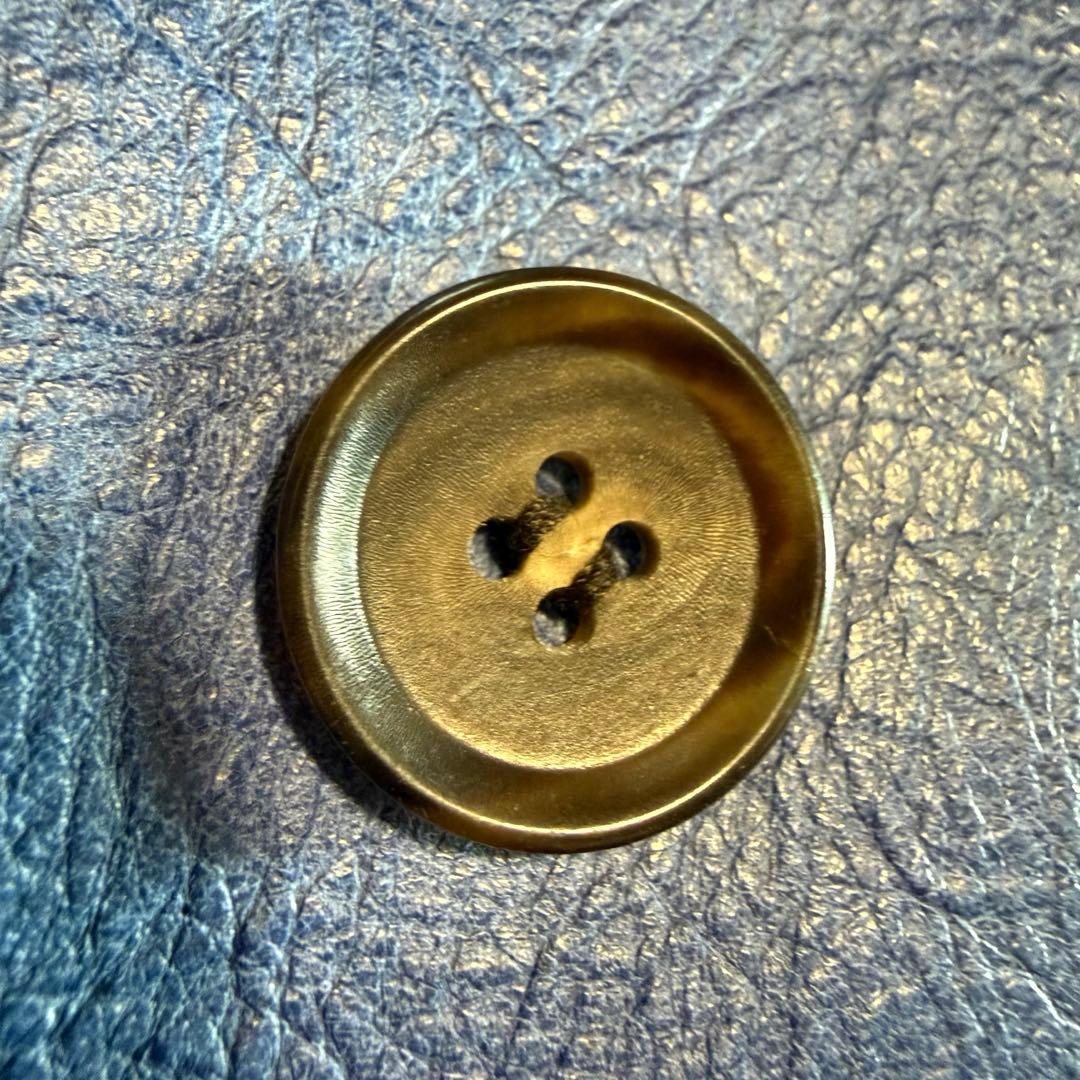 激レア コムデギャルソン カウレザー トレンチコート ブルー系 日本製