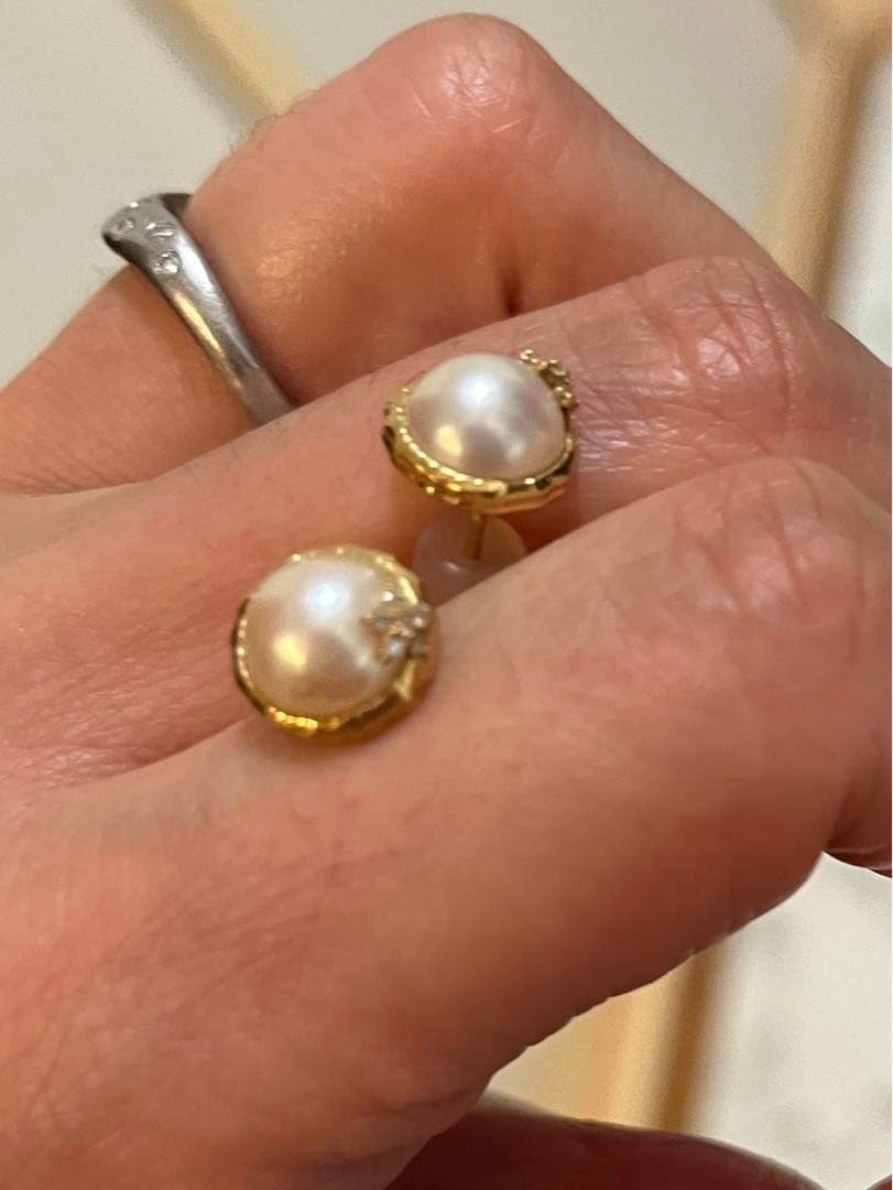 k18マベパールピアス