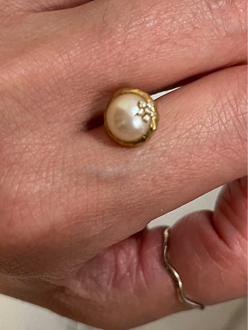 k18マベパールピアス