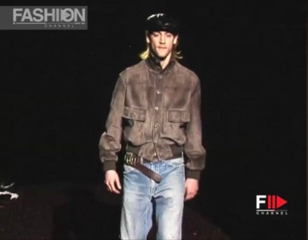 GUCCI 2001aw トムフォード期スウェードレザーブルゾン