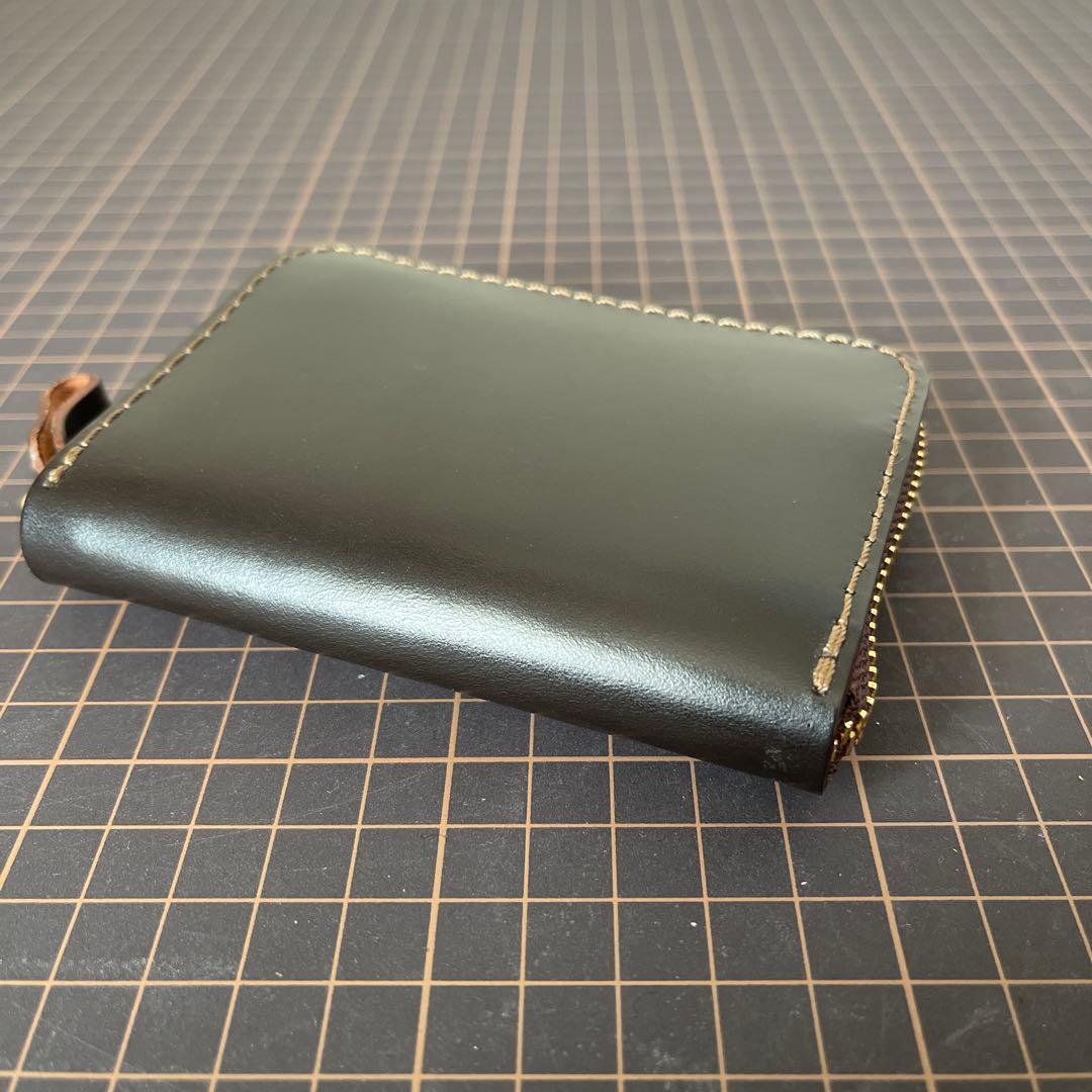 organオルガンフルジップミニ財布GS-75限定ブライドルレザー茶