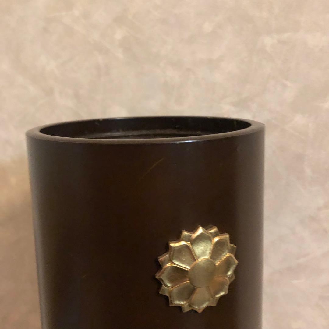 嵯峨御流 竹型 寸胴　花器