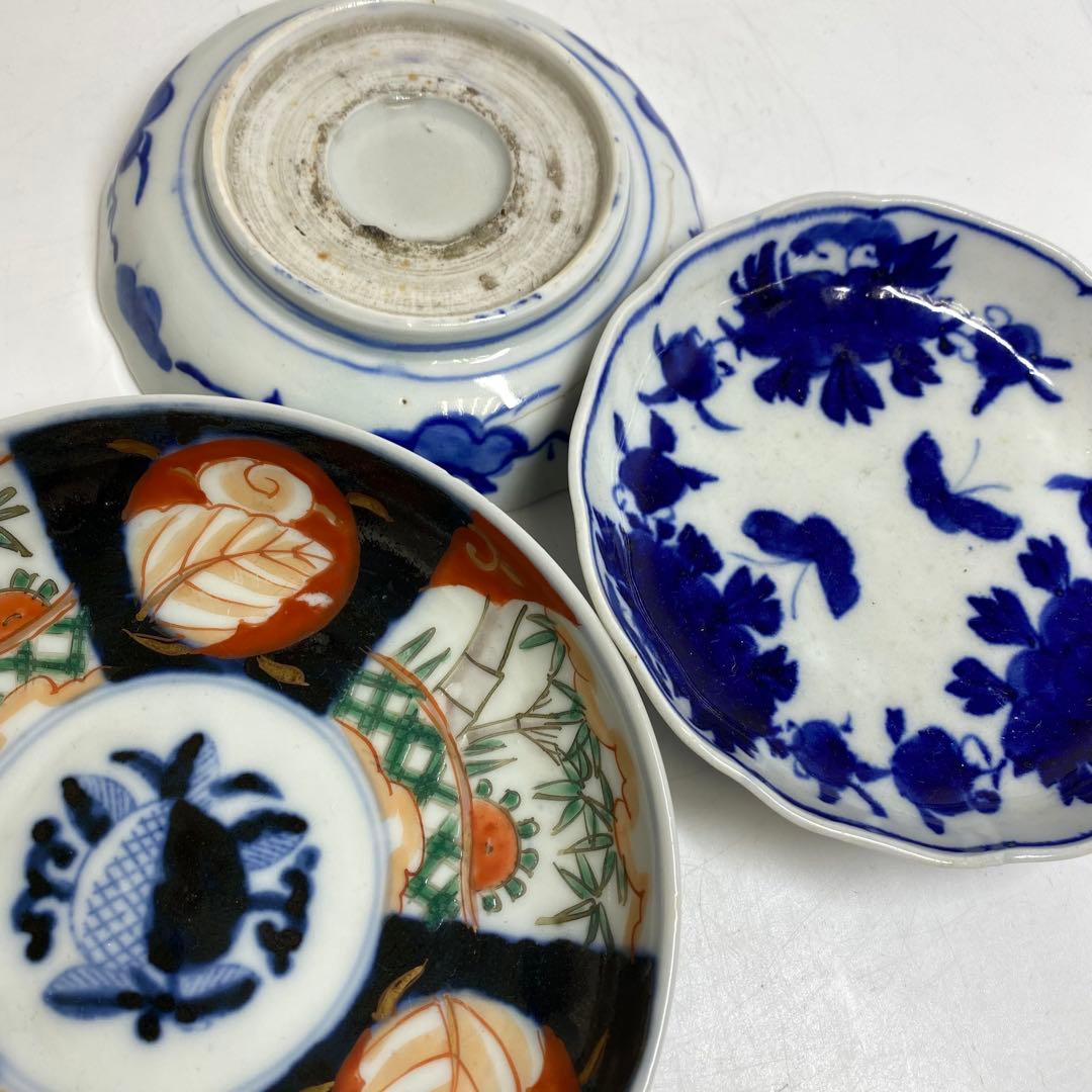 古伊万里　小皿・長皿等　w12.8/15.5/16.6cm 東K7-1215①