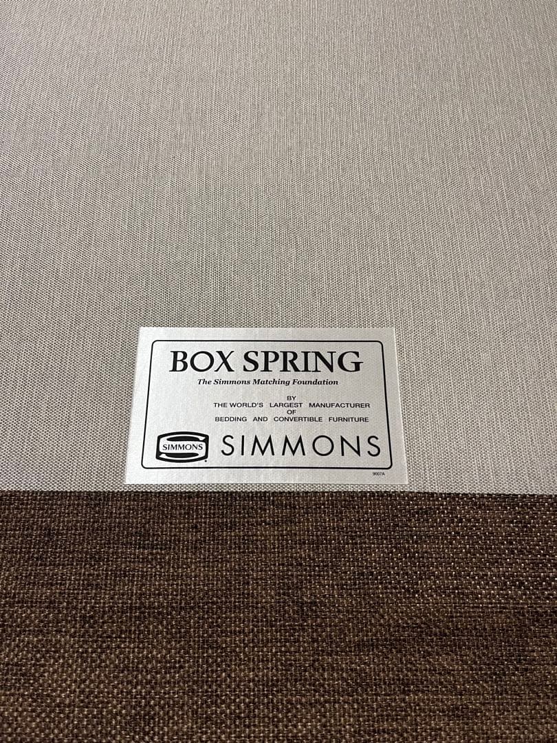 16日迄❗️シモンズ ボックススプリングセミダブル ベッドフレーム ダブルクッショ