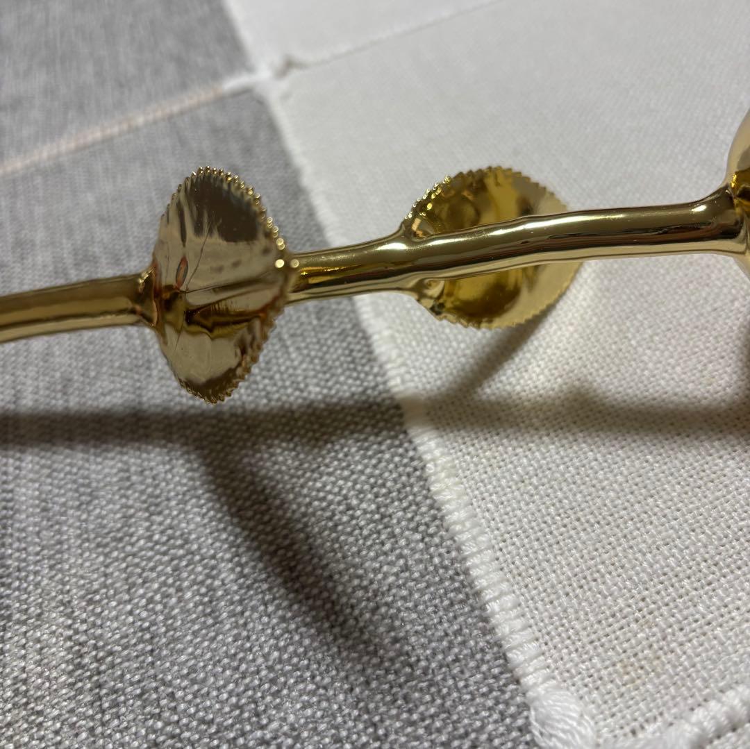 DEFAITH 金メッキ（1部24K） バラ 置物