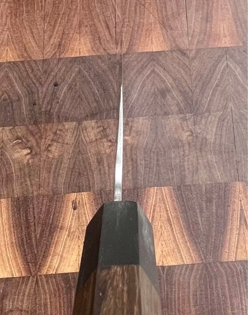 佑成 SG2 粉末ハイス鋼 牛刀　240mm 包丁　 紫檀柄　鞘付　霞仕上げ