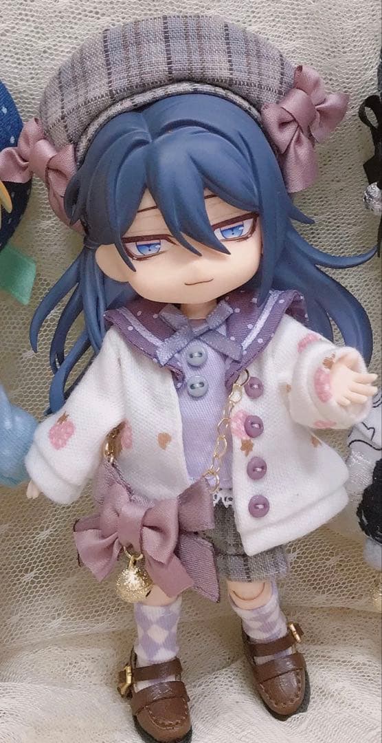 オビツ11 1/12 ドール 制服　パープル　紫　いちご　6点　　セット