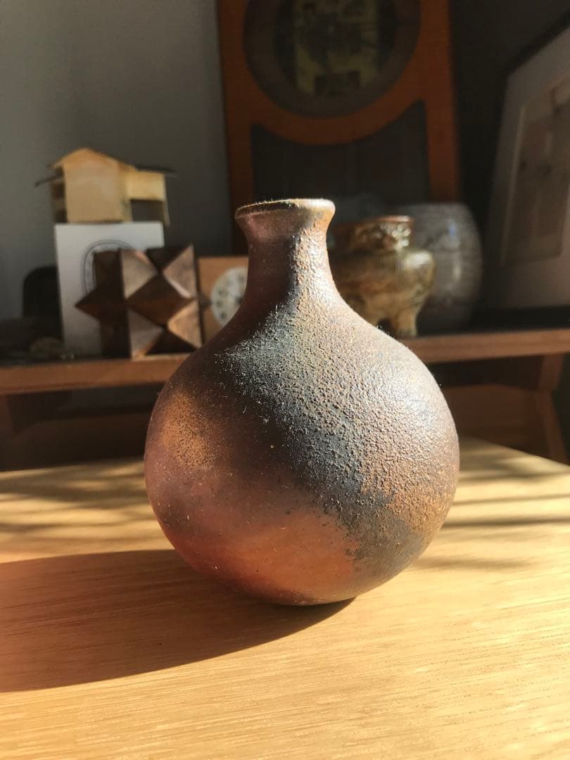 備前焼　徳利　作家もの　起き上がり小法師　　器　焼き物