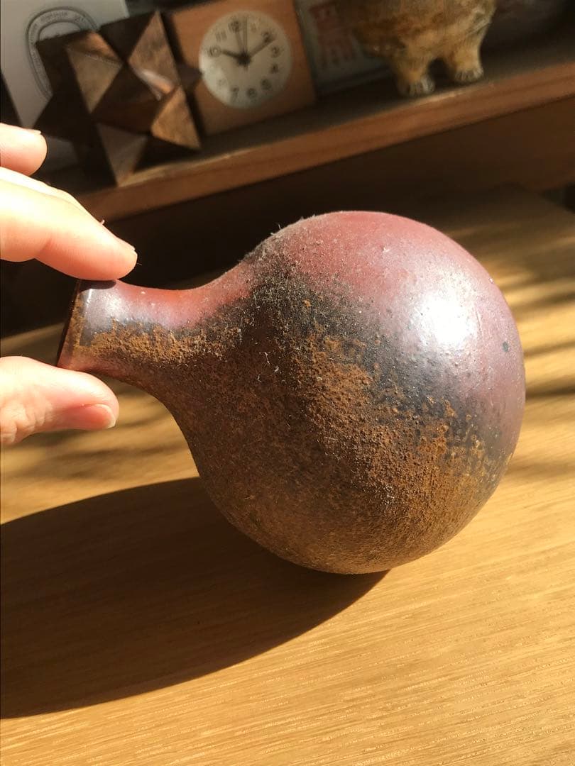 備前焼　徳利　作家もの　起き上がり小法師　　器　焼き物